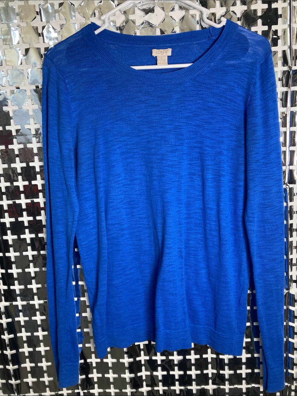 J. Crew Women's Cobalt Blue Crewneck Sweater